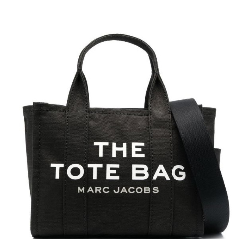 Marc Jacobs Black Canvas Bag in size mini. NWT. In original plastic bag